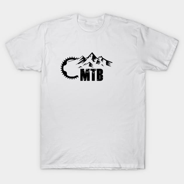 MTB Mountains T-Shirt by ChrisWilson